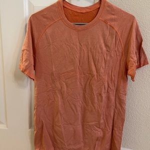 Mens Small Metal Vent Tech Shirt - orange